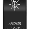 מפסק מואר לתאורת עוגן מיועד לרכב,סירה וקראוון מוגן מים IP68 Illuminated On-Off Rocker Switch