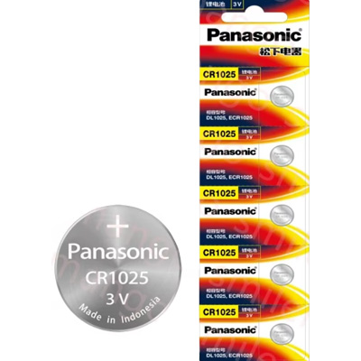 חמישית סוללות כפתור ליתיום Panasonic Lithium CR1025 3V